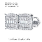 Vintage Square Sparkle Studs