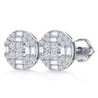 Elegant Cluster Round Studs