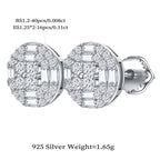 Elegant Cluster Round Studs