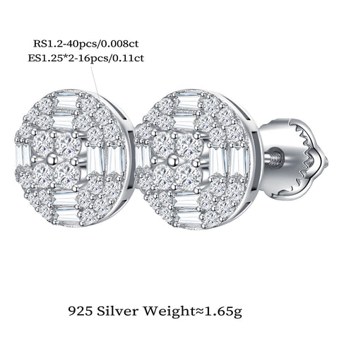 Elegant Cluster Round Studs