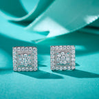 Vintage Square Glitz Studs