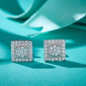 Vintage Square Glitz Studs
