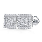 Vintage Square Glitz Studs