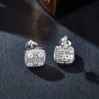 Square Cluster Sparkle Studs