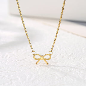 BOW PENDANT NECKLACE