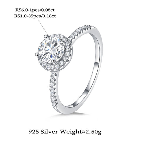 Starlit Halo Ring