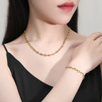 Coffee Bean Pig Nose Necklace