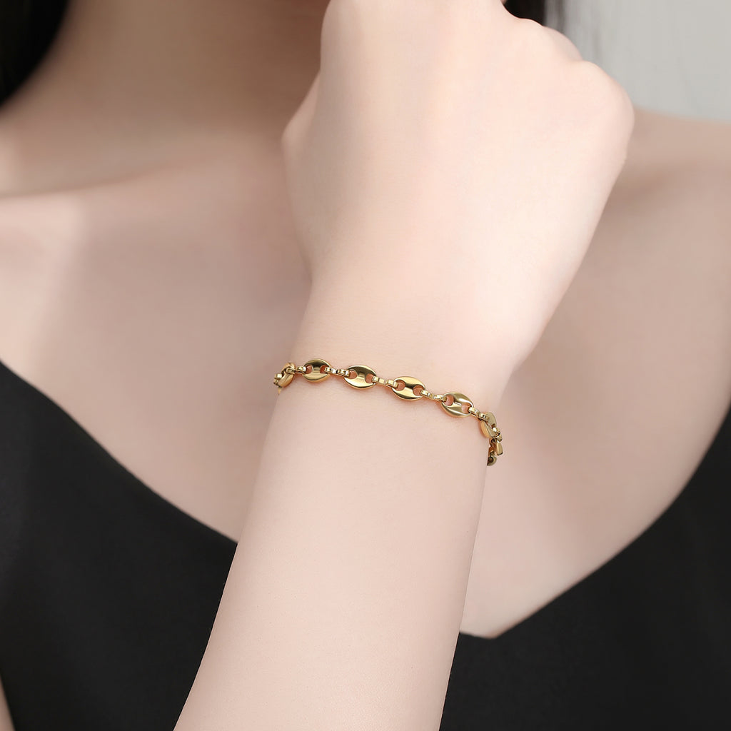 Coffee Bean Pig Nose Bracelet