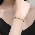 Coffee Bean Pig Nose Bracelet