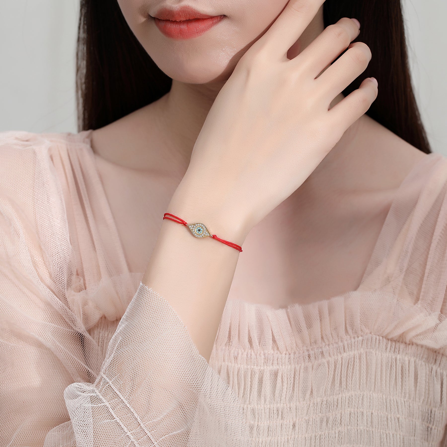 EVIL EYE RED STRING BRACELET