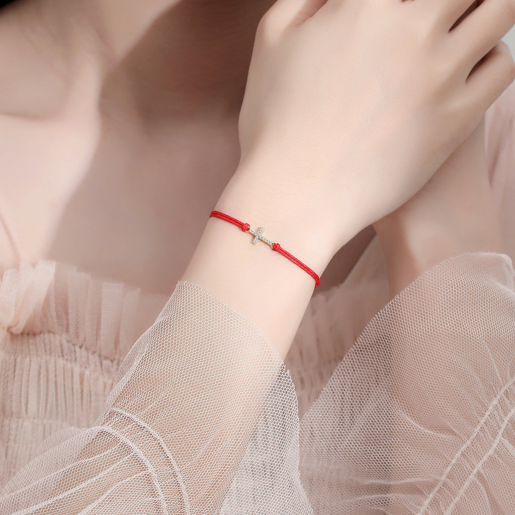Cross Red String
