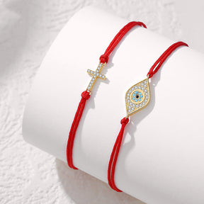 EVIL EYE RED STRING BRACELET