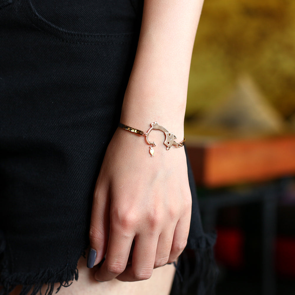 Kitten Eats Fish Bangle