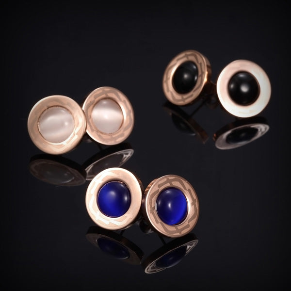 Sapphire Round Studs