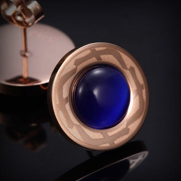 Sapphire Round Studs