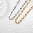 Coffee Bean Pig Nose Necklace