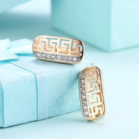 CZ Hollow Out Studs