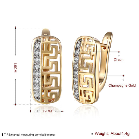 CZ Hollow Out Studs
