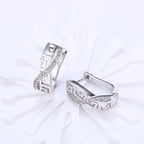 Twist CZ Hollow Out Studs