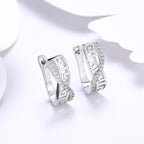 Twist CZ Hollow Out Studs