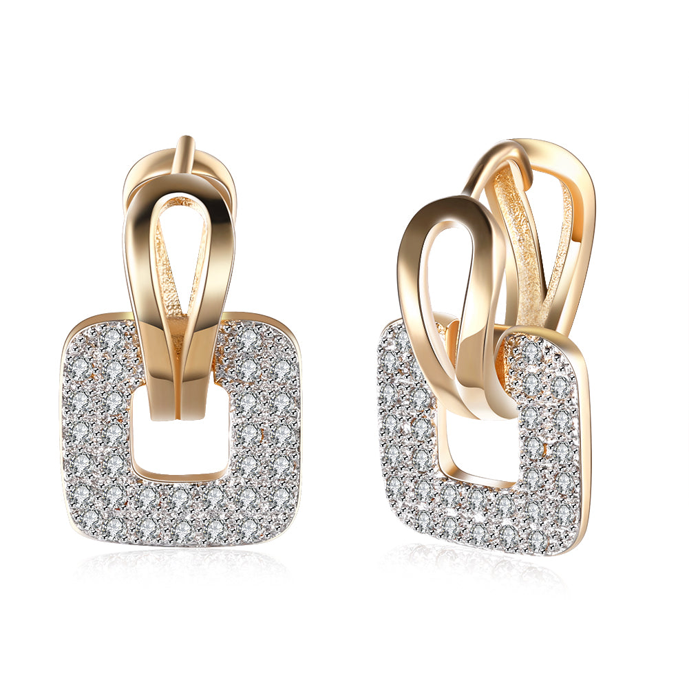 Full CZ Square Studs