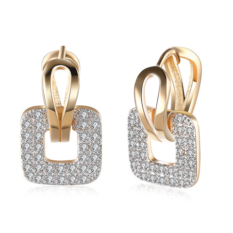 Full CZ Square Studs