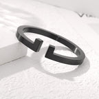 Men's Spring-Clasp Half T Cuff