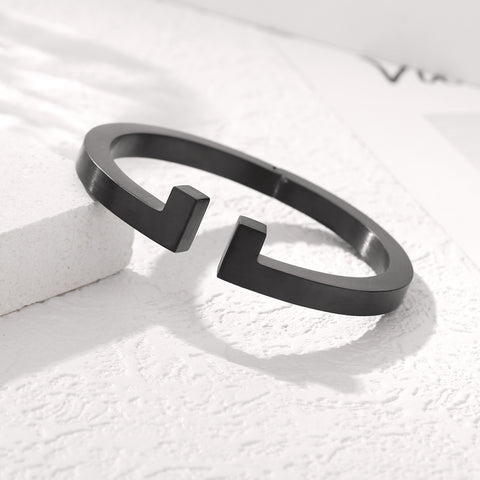 Men's Spring-Clasp Half T Cuff