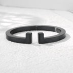 Men's Spring-Clasp Half T Cuff