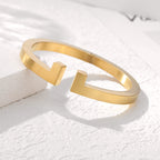 Men's Spring-Clasp Half T Cuff