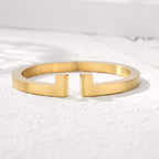 Men's Spring-Clasp Half T Cuff