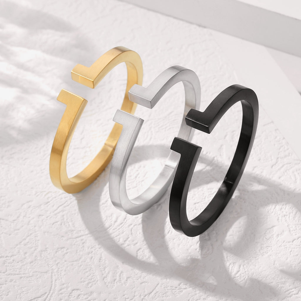 Men's Spring-Clasp Half T Cuff