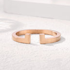 Women's Spring-Clasp Half T Cuff
