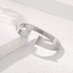 Women's Spring-Clasp Half T Cuff