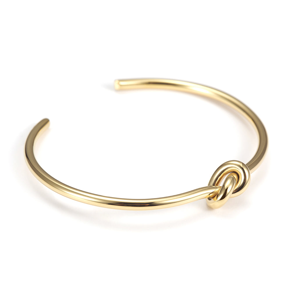 GOLD KNOT CUFF BRACELET