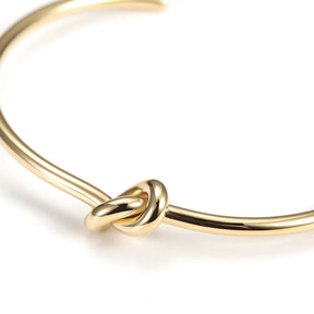 GOLD KNOT CUFF BRACELET