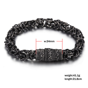 OVERLAPPING CHAIN MAGNETIC BUCKLE BRACELET