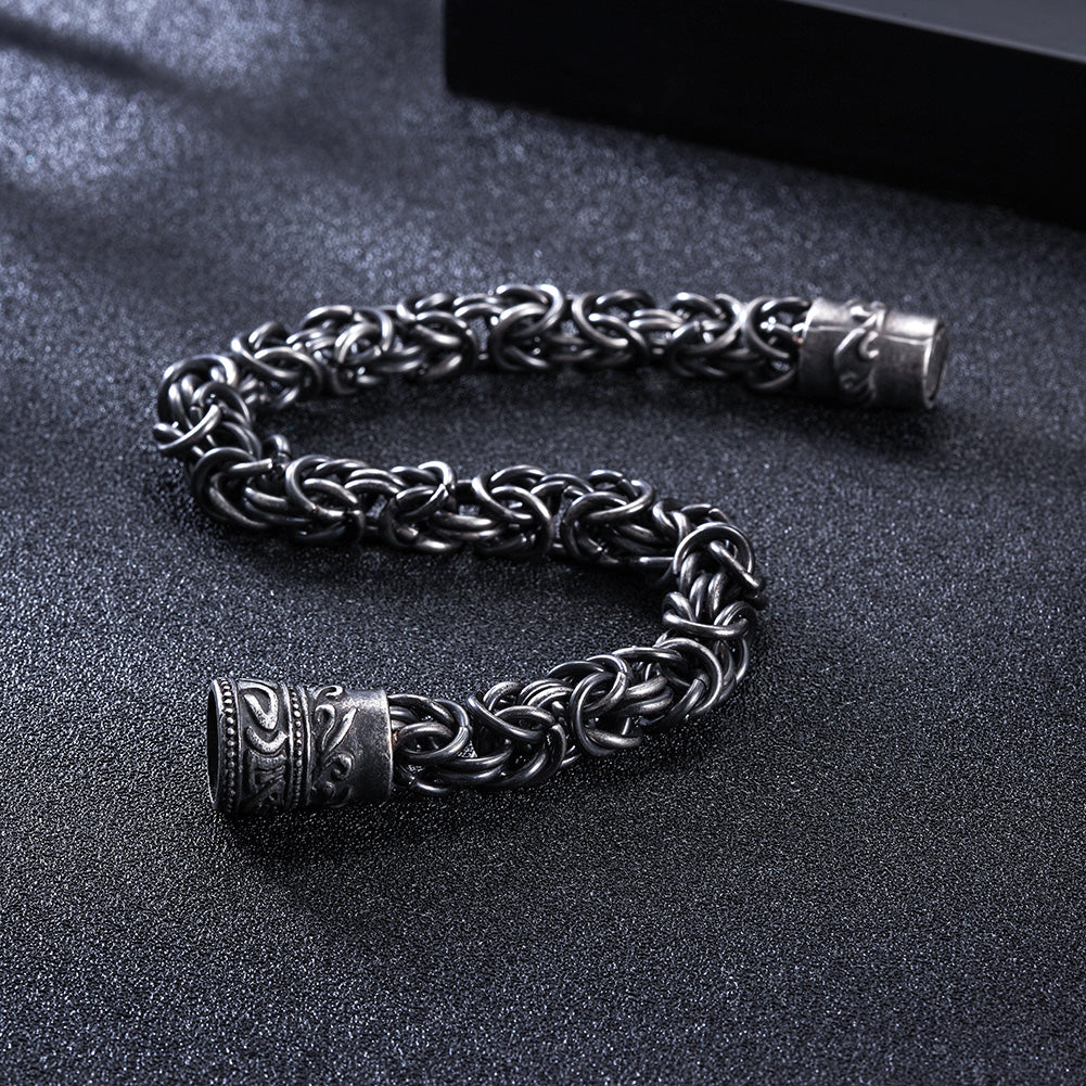 Overlapping Chain Magnetic Buckle Bracelet
