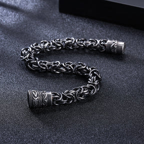 OVERLAPPING CHAIN MAGNETIC BUCKLE BRACELET