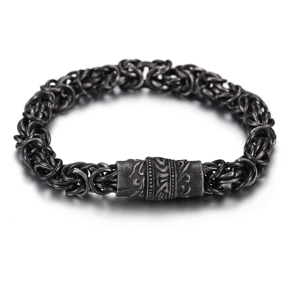 Overlapping Chain Magnetic Buckle Bracelet
