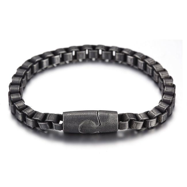Square Chain Magnet Bracelet Hover Image