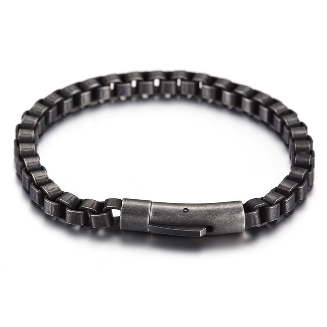 Square Chain Ring Buckle Bracelet Hover Image