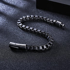 Square Chain Ring Buckle Bracelet