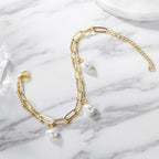 Pearl Heart Bracelet