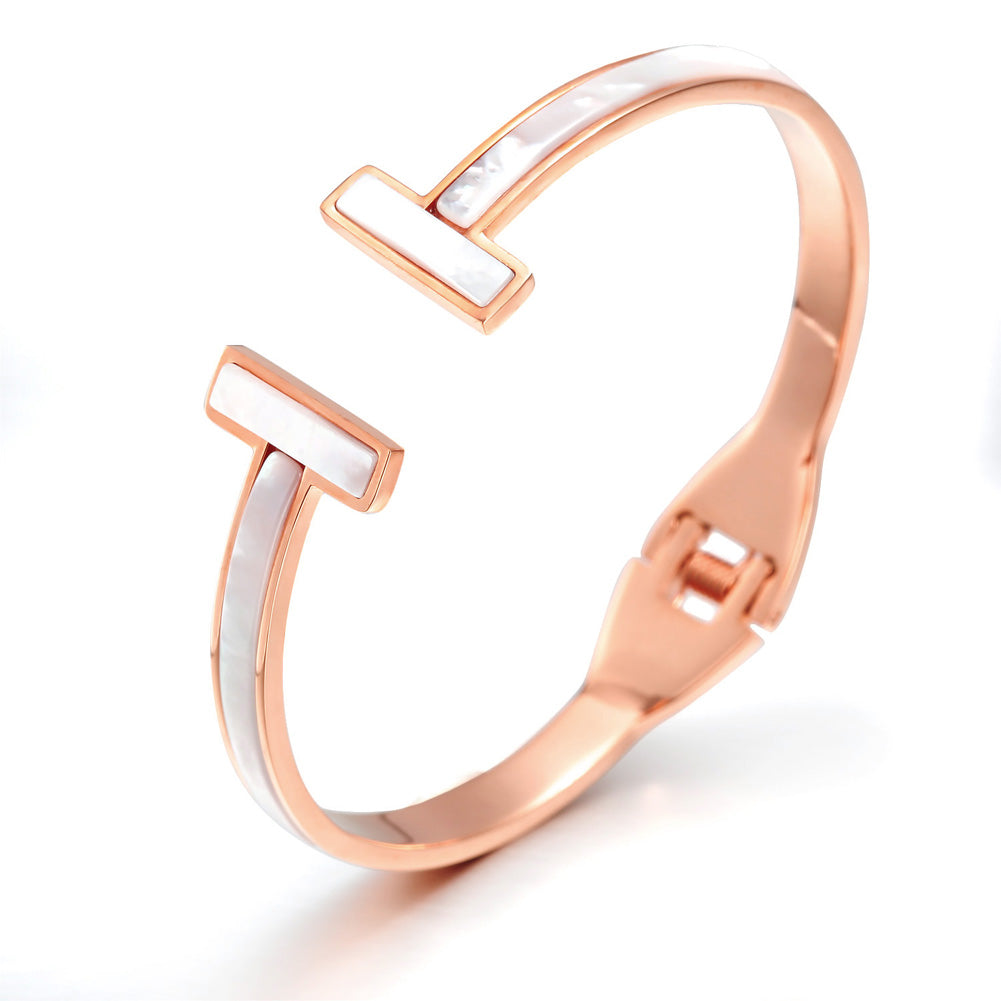 Rose Gold T Cuff