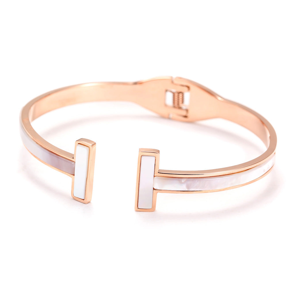 ROSE GOLD T CUFF BRACELET