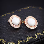 Pearl Round Studs
