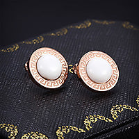 PEARL ROUND STUD EARRINGS