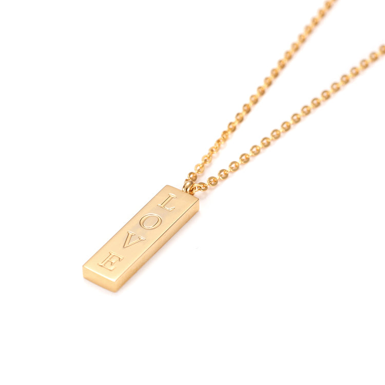 "LOVE" PENDANT NECKLACE