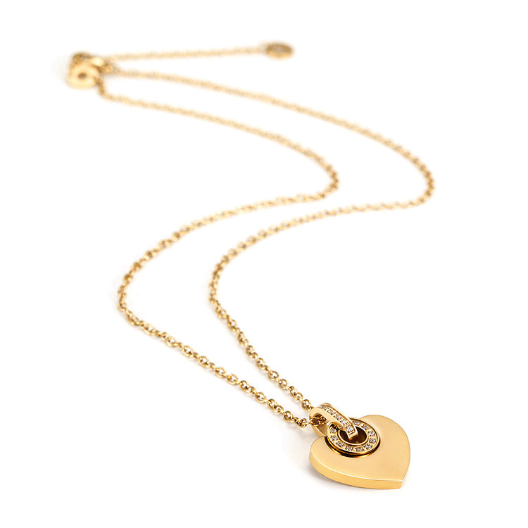 Heart Roman Numeral Pendant